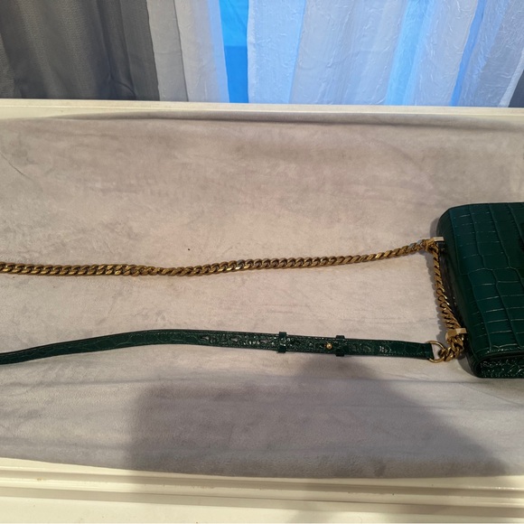 Alexander McQueen Jewelled Satchel croc-effect crossbody bag - Picture 4 of 10